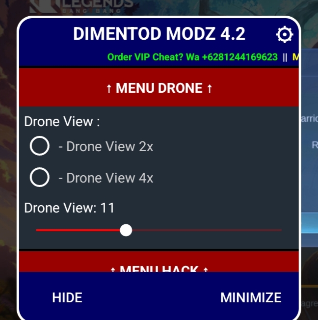 Dimentod Modz V6.9 ML APK (Unlock All Skins) Updated Version 1