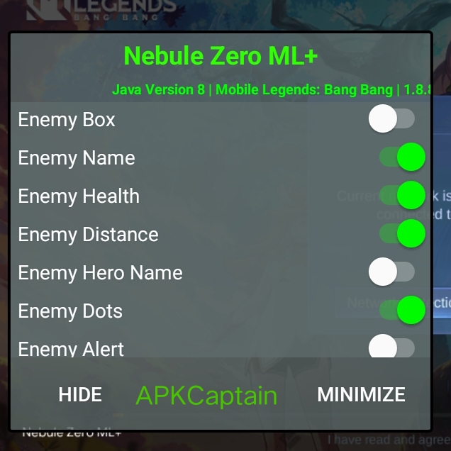 Nebule Zero Modz ML APK (Unlock Skins) V8 Download for MLBB 1