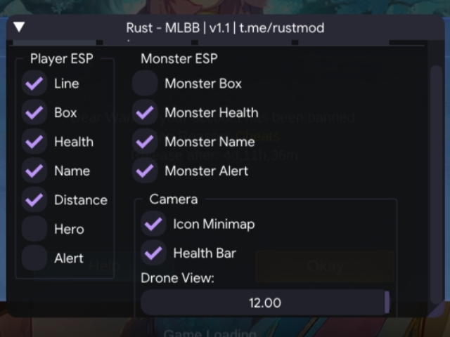 Rust Modz MLBB APK V9.9 (Download Internal Version) Free Key 3