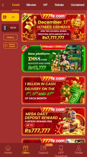 777FE Game Multiple Events