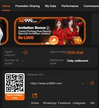 AR999 Game Refferal Earning